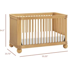 Babyletto Crosby 3-in-1 Convertible Crib - Honey