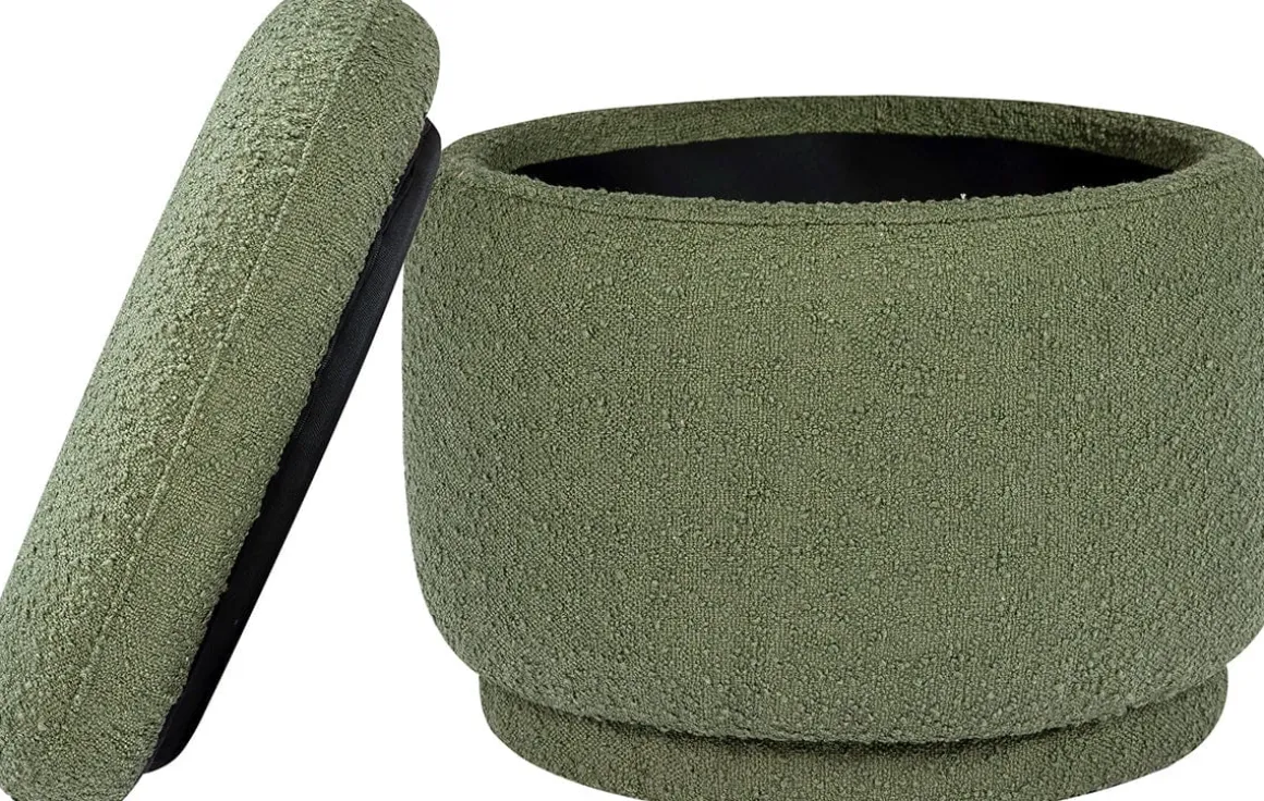 Babyletto Enoki Storage Ottoman - Olive Boucle