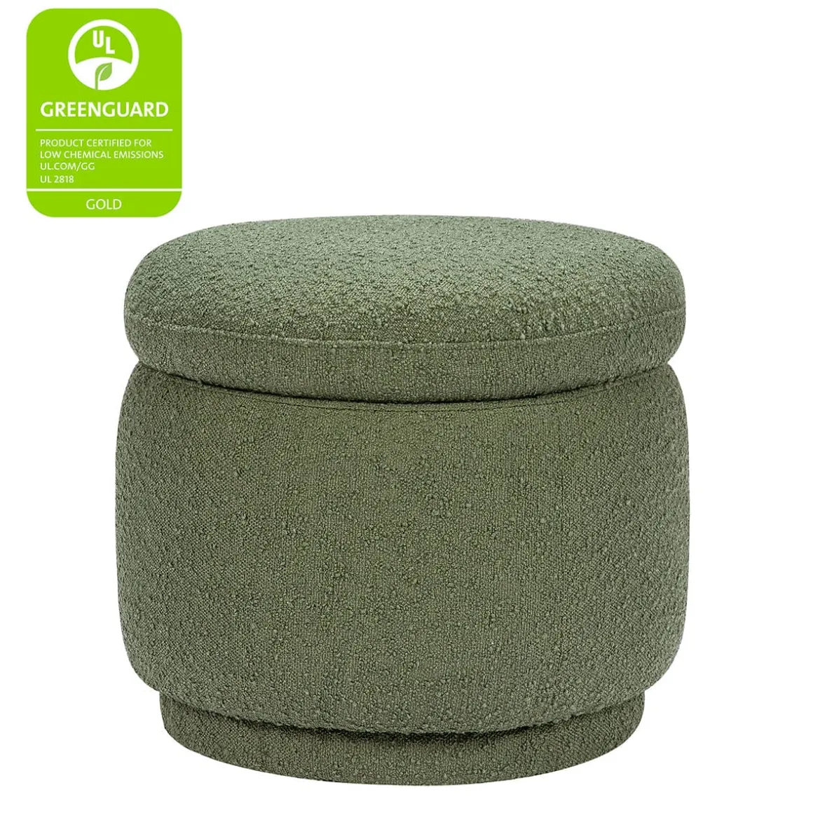 Babyletto Enoki Storage Ottoman - Olive Boucle