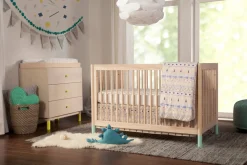 Babyletto Gelato 4-in-1 Convertible Crib w/Toddler Bed Conversion Kit - Washed Natural