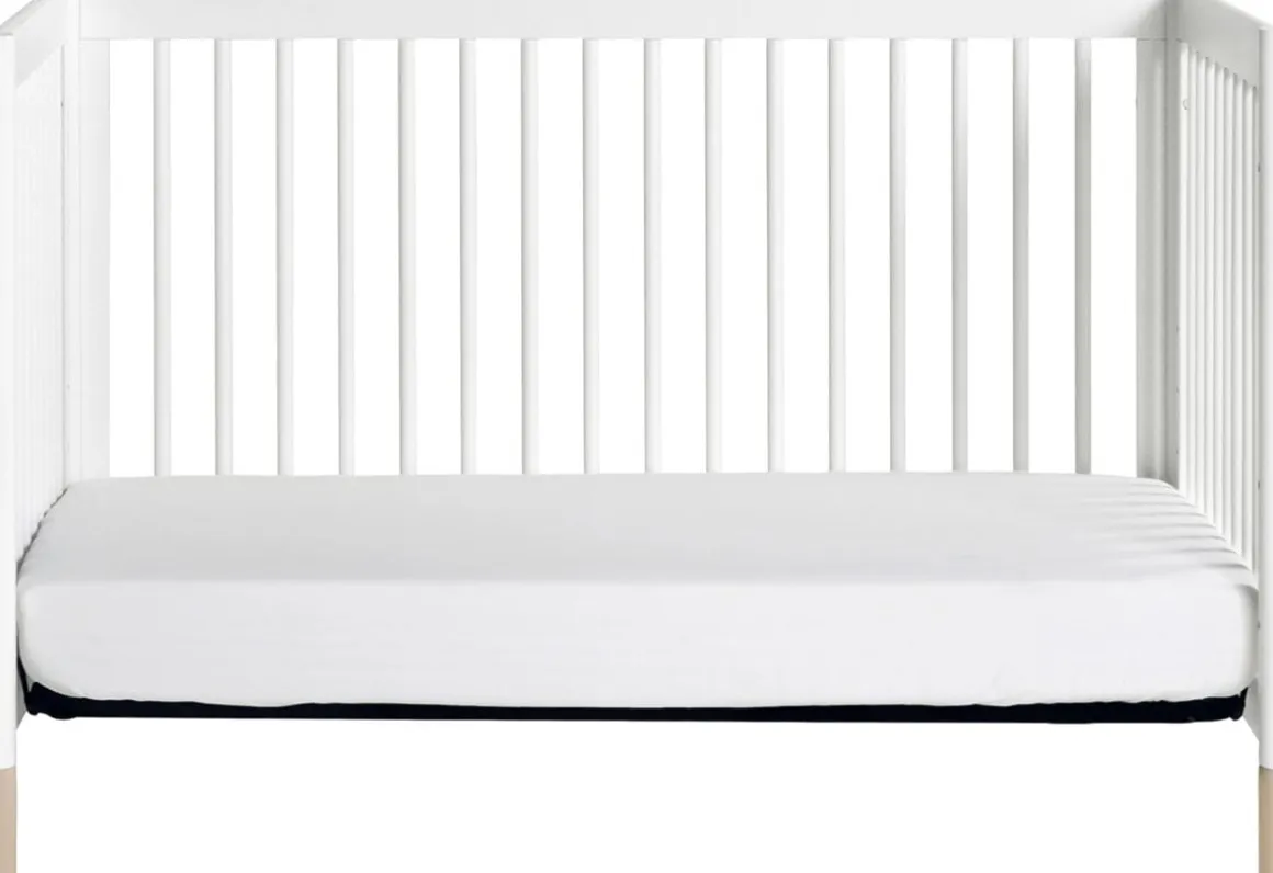 Babyletto Gelato 4-in-1 Convertible Crib w/Toddler Bed Conversion Kit - White w/ Washed Natural Feet