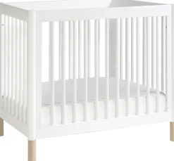 Babyletto Gelato 4-in-1 Convertible Mini Crib - Washed Natural/White