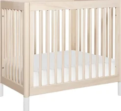 Babyletto Gelato 4-in-1 Convertible Mini Crib - Washed Natural/White