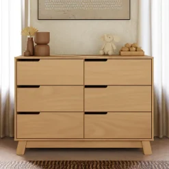 Babyletto Hudson 6-Drawer Assembled Double Dresser - Honey