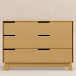 Babyletto Hudson 6-Drawer Assembled Double Dresser - Honey