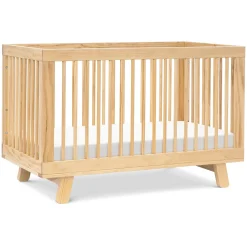 Babyletto Hudson 3-in-1 Convertible Crib with Toddler Bed Conversion Kit - Natural
