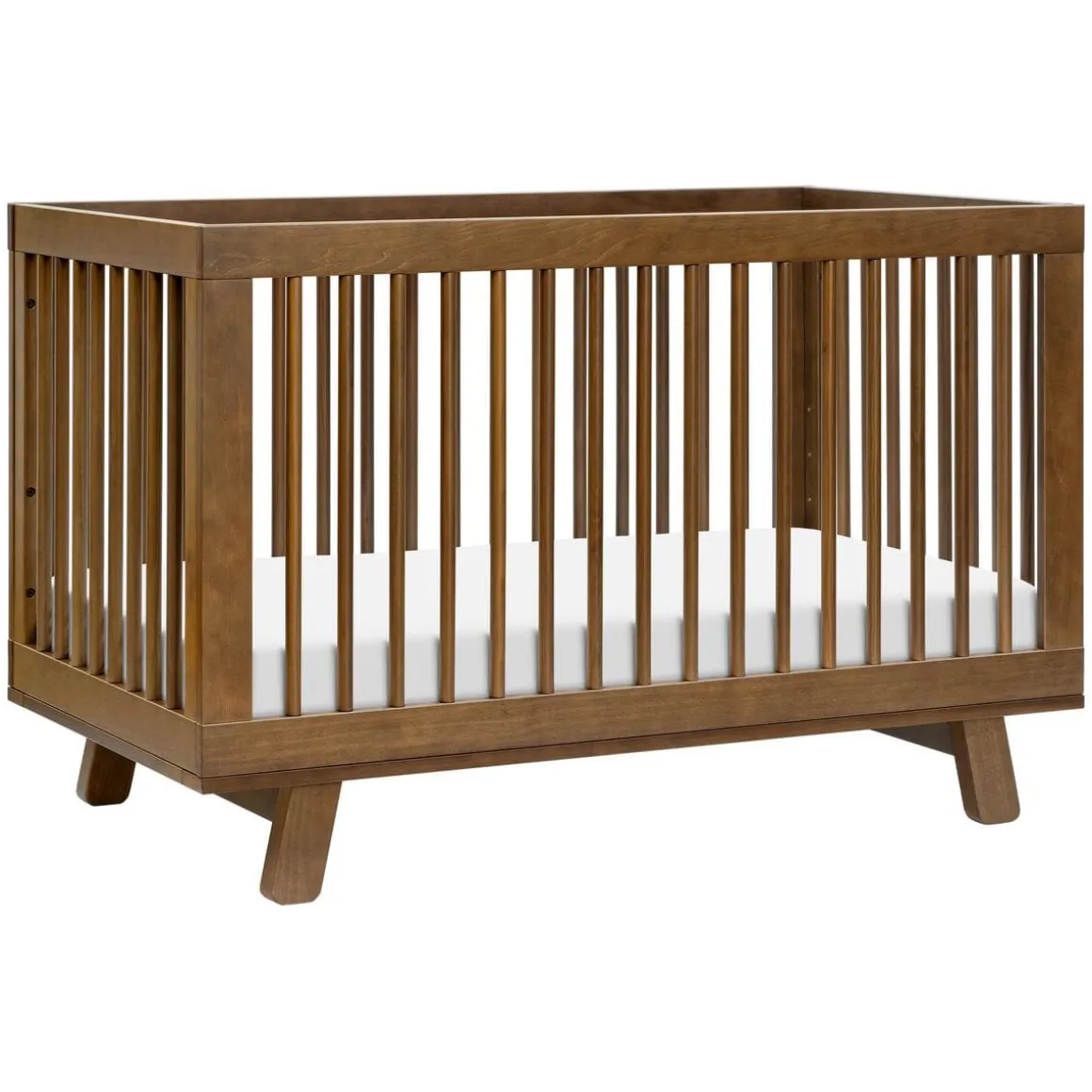 Babyletto Hudson 3-in-1 Convertible Crib with Toddler Bed Conversion Kit - Natural Walnut