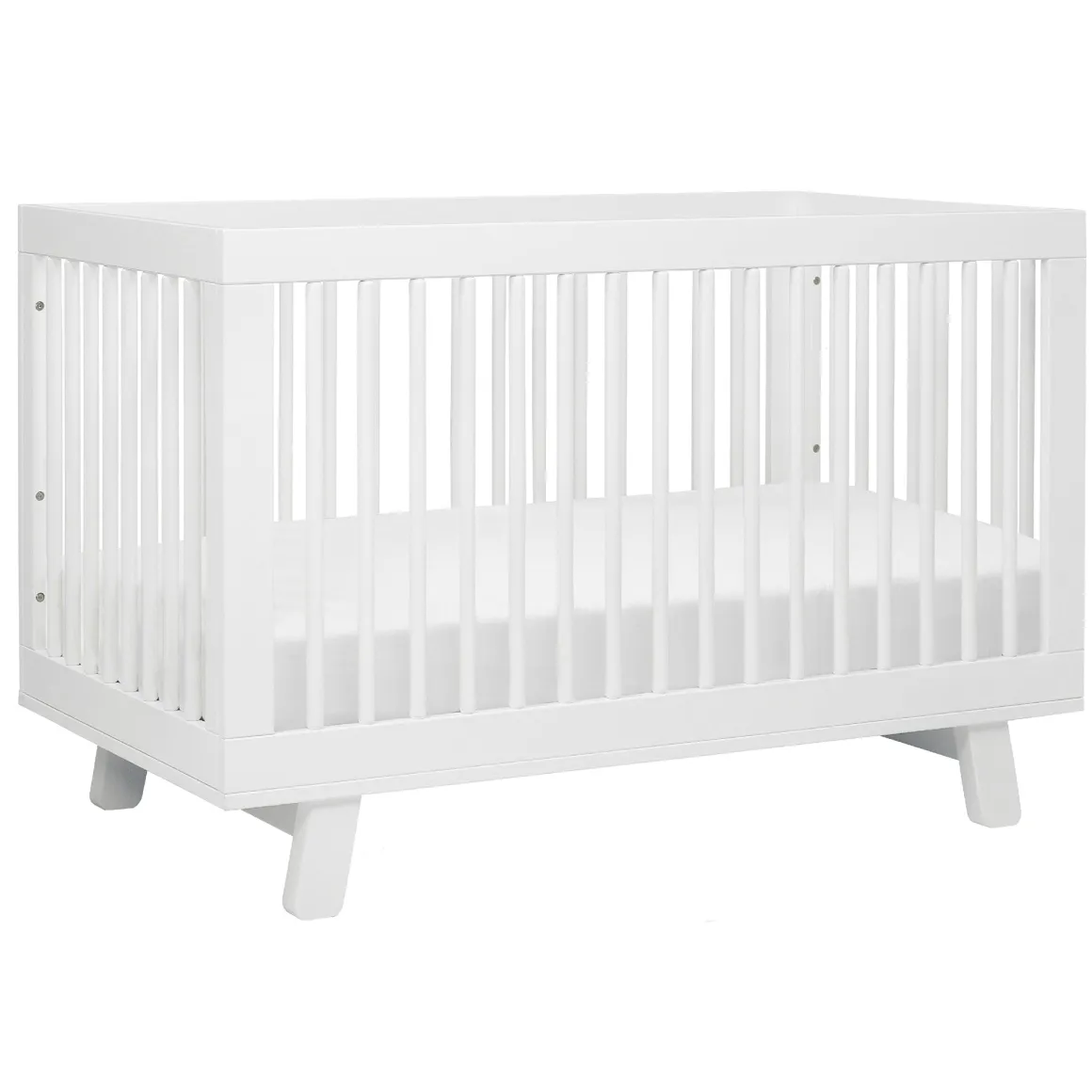 Babyletto Hudson 3-in-1 Convertible Crib with Toddler Bed Conversion Kit - White