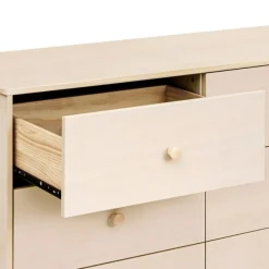 Babyletto Hudson Modern 6-Drawer Assembled Double Dresser - Washed Natural