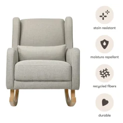 Babyletto Kai Rocker - Performance Grey Eco-Twill w/ Light Legs