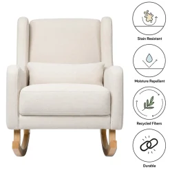 Babyletto Kai Rocker - Performance Natural Eco-Twill w/ Light Legs