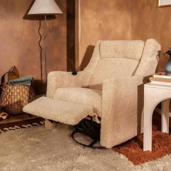 Babyletto Kiwi Deluxe Power Recliner and Swivel Glider with Heat and Massage - Chai Shearling
