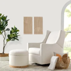 Babyletto Kiwi Electronic Glider Recliner w/ USB - Performance Cream Eco-Weave
