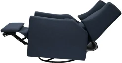 Babyletto Kiwi Electronic Glider Recliner w/ USB - Performance Navy Eco-Twill