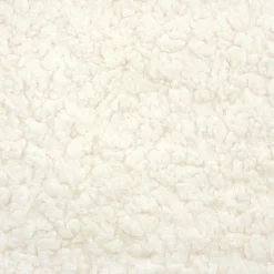 Babyletto Kiwi Gliding Ottoman - Cream Shearling with Light Wood Base