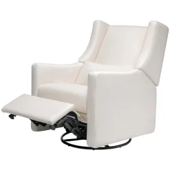 Babyletto Kiwi Recliner and Swivel Glider - Performance Cream Eco-Weave
