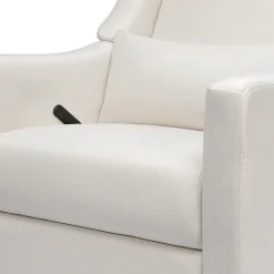 Babyletto Kiwi Recliner and Swivel Glider - Performance Cream Eco-Weave