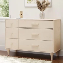 Babyletto Lolly 6-Drawer Assembled Double Dresser - Washed Natural