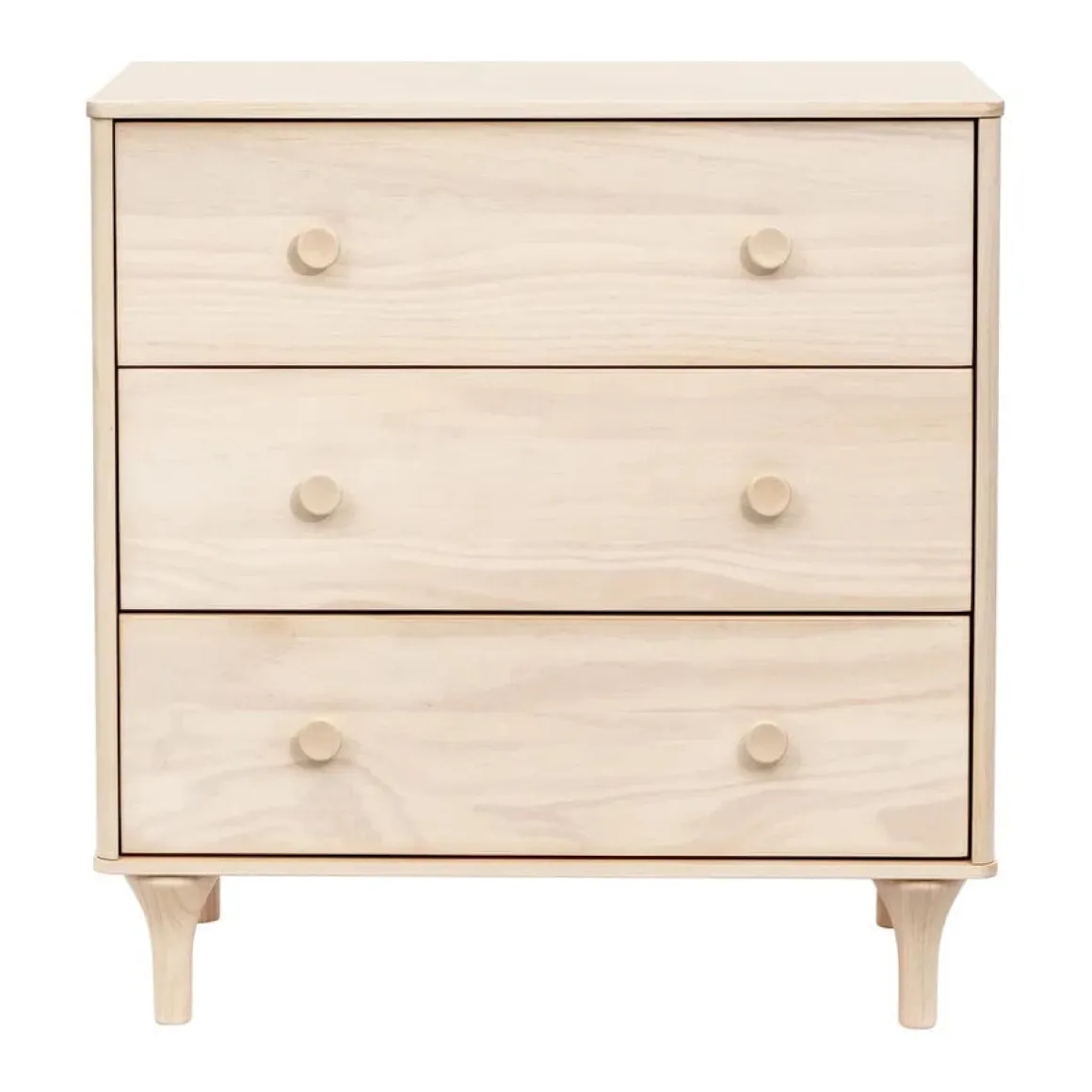 Babyletto Lolly 3-Drawer Changer Dresser, KD w/Removable Changing Tray - Washed Natural