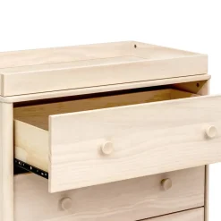 Babyletto Lolly 3-Drawer Changer Dresser, KD w/Removable Changing Tray - Washed Natural