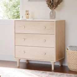 Babyletto Lolly 3-Drawer Changer Dresser, KD w/Removable Changing Tray - Washed Natural