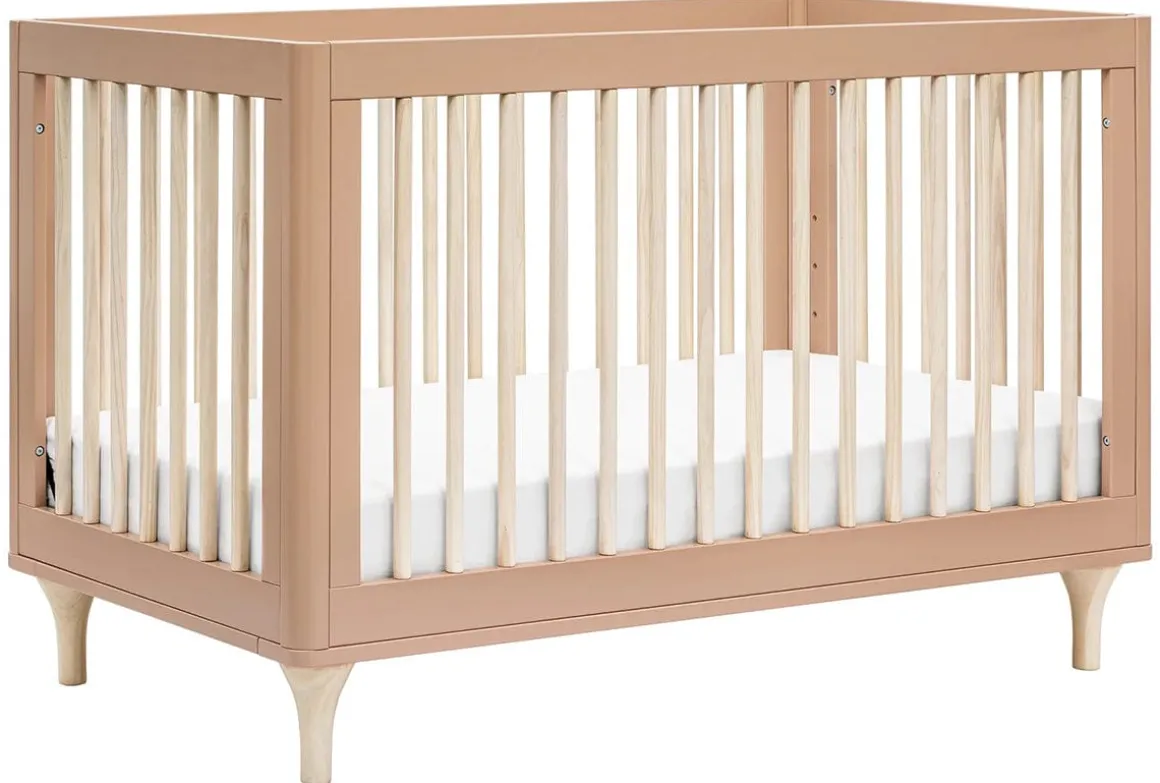 Babyletto Lolly 3-In-1 Convertible Crib with Toddler Bed Conversion Kit - Canyon/Washed Natural