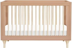 Babyletto Lolly 3-In-1 Convertible Crib with Toddler Bed Conversion Kit - Canyon/Washed Natural