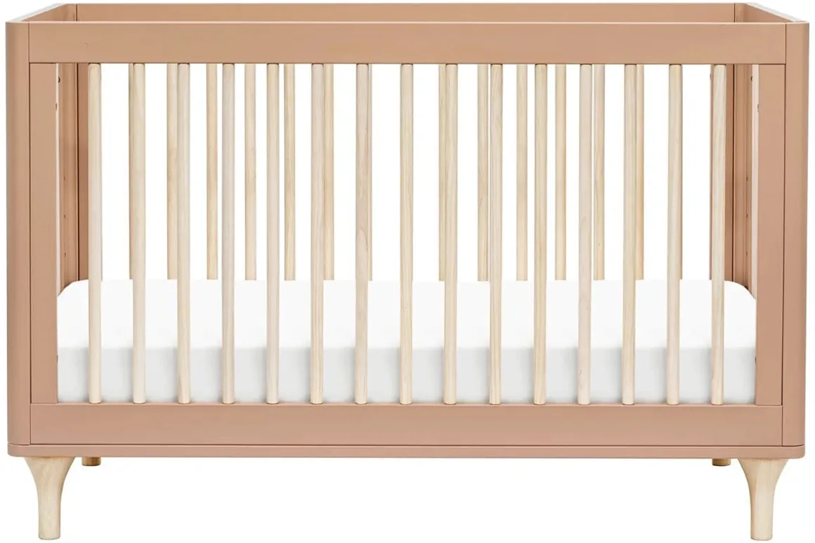 Babyletto Lolly 3-In-1 Convertible Crib with Toddler Bed Conversion Kit - Canyon/Washed Natural