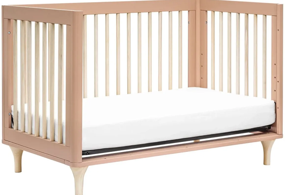 Babyletto Lolly 3-In-1 Convertible Crib with Toddler Bed Conversion Kit - Canyon/Washed Natural