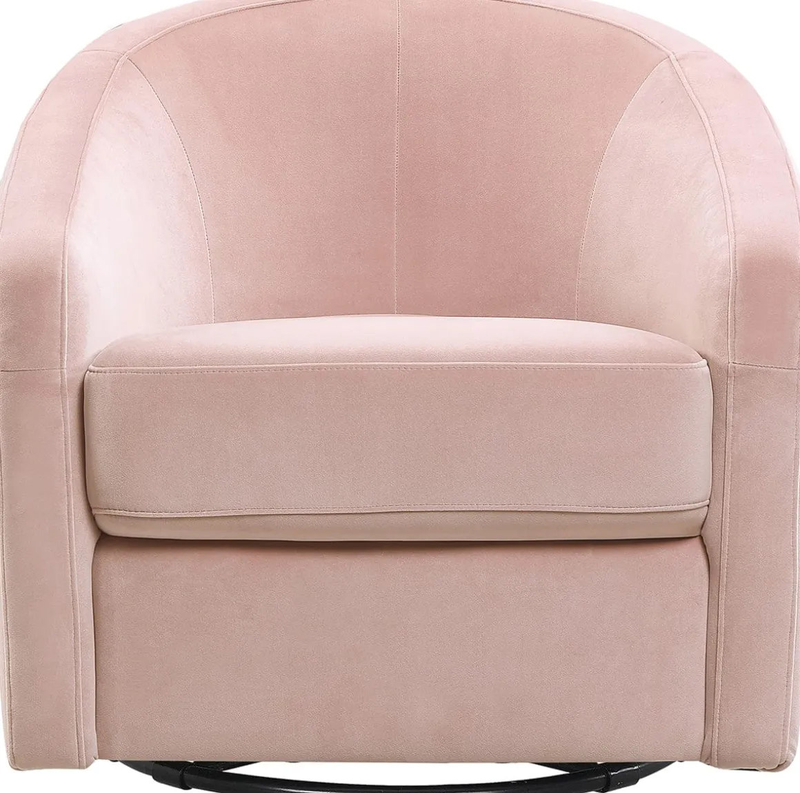 Babyletto Madison Swivel Glider - Blush Pink Velvet