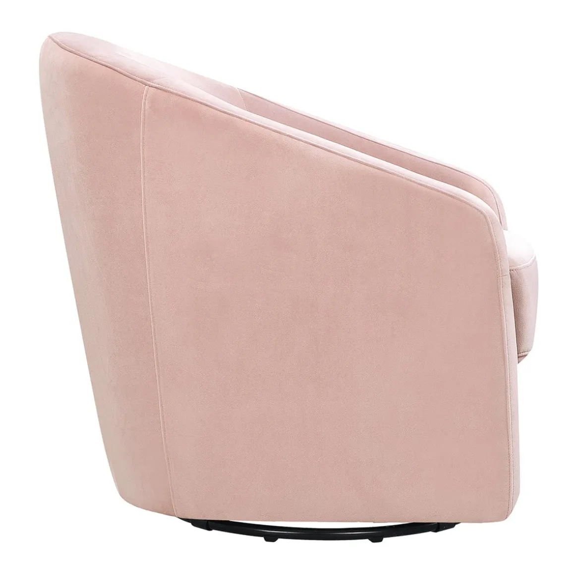Babyletto Madison Swivel Glider - Blush Pink Velvet