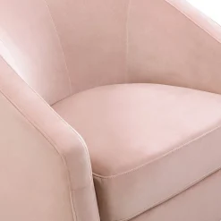 Babyletto Madison Swivel Glider - Blush Pink Velvet