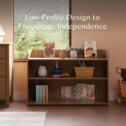 Babyletto Melo Montessori-Inspired Bookcase - Natural Walnut