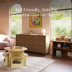 Babyletto Melo Montessori-Inspired Bookcase - Natural Walnut