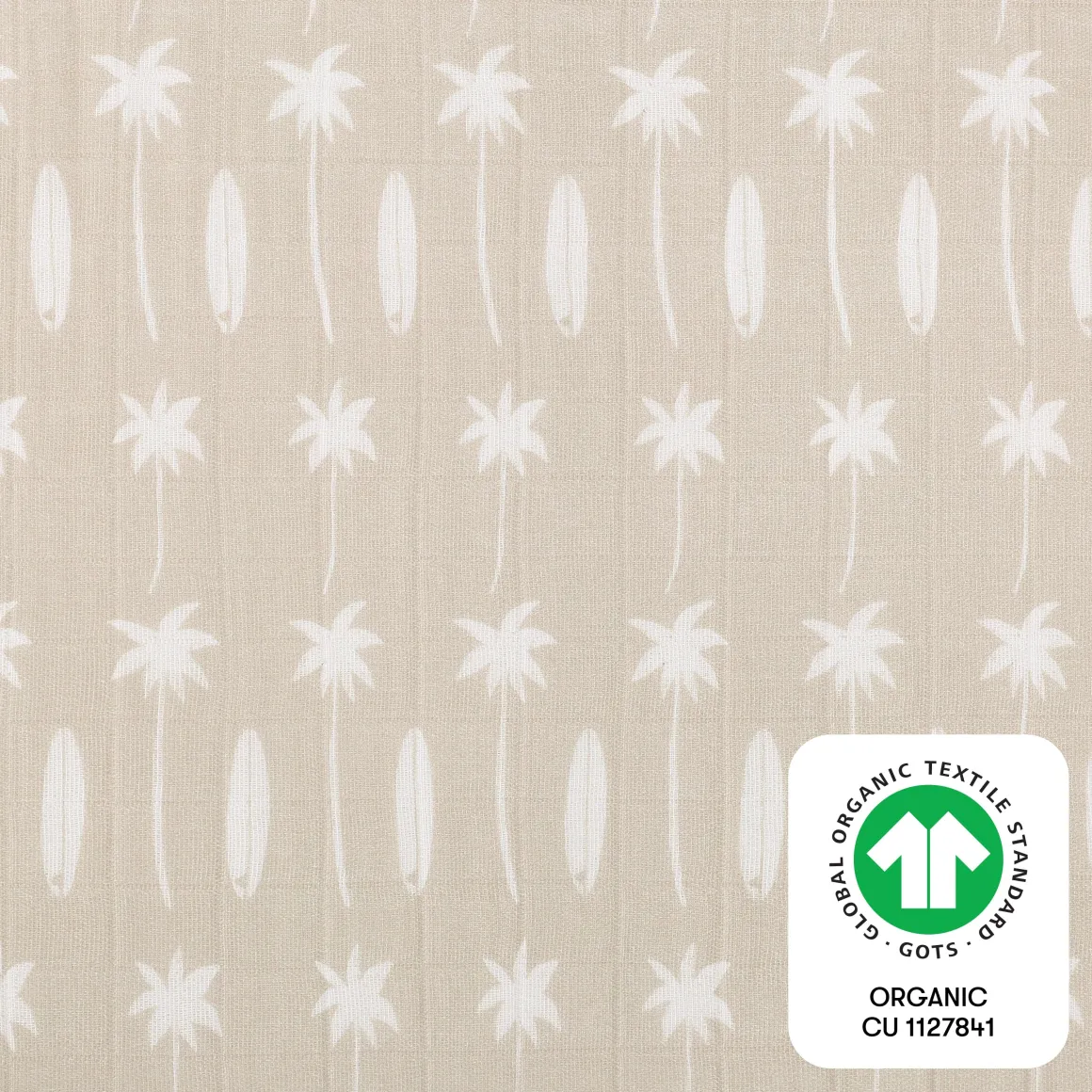 Babyletto Mini Crib Sheet in GOTS Certified Organic Muslin Cotton - Beach Bum