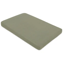 Babyletto Mini Crib Sheet in GOTS Certified Organic Muslin Cotton - Matcha