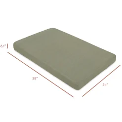 Babyletto Mini Crib Sheet in GOTS Certified Organic Muslin Cotton - Matcha