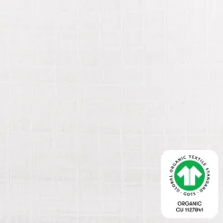 Babyletto Mini Crib Sheet in GOTS Certified Organic Muslin Cotton - White