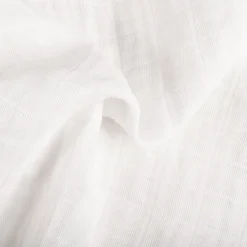Babyletto Mini Crib Sheet in GOTS Certified Organic Muslin Cotton - White