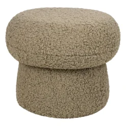 Babyletto Mini Mushroom Pouf - Latte Teddy Loop