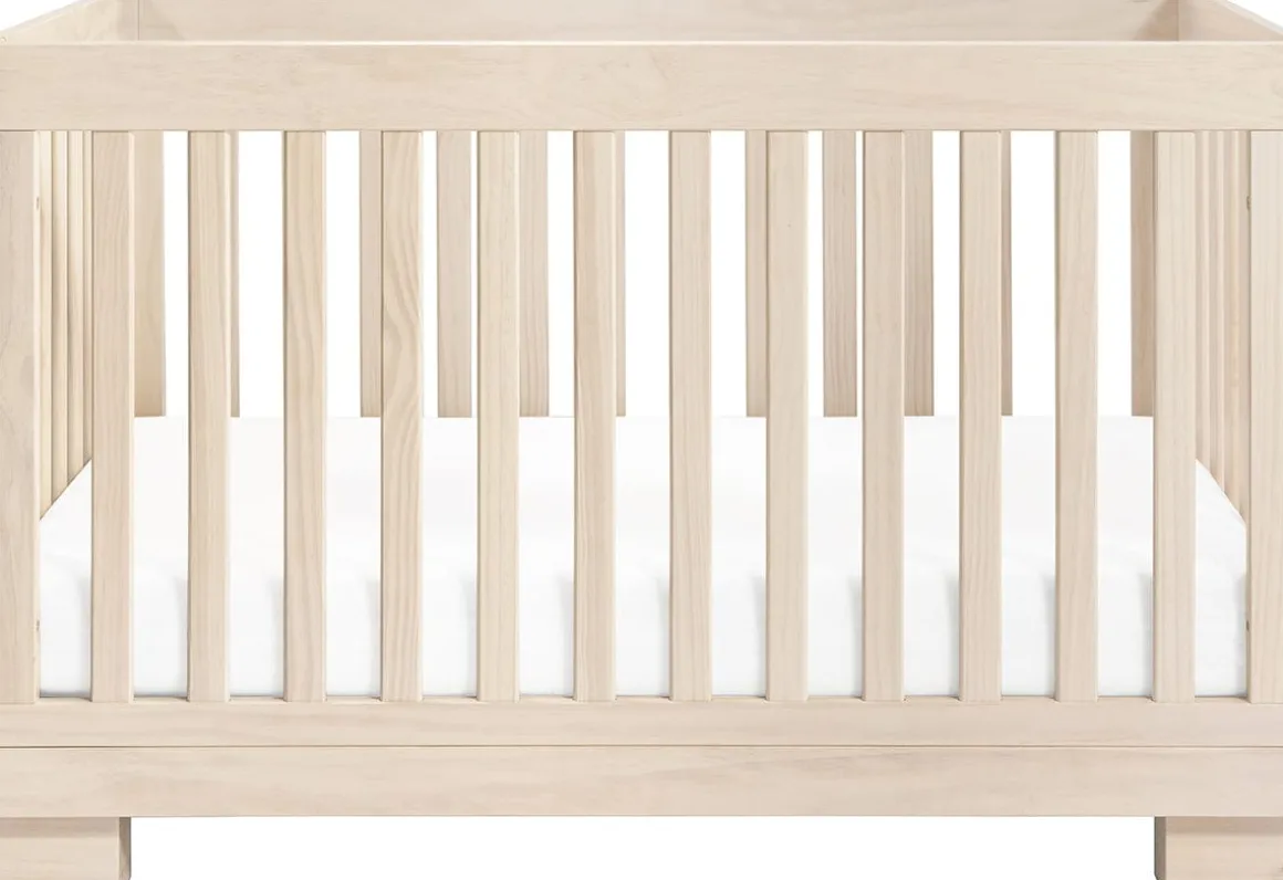 Babyletto Modo 3-in-1 Convertible Crib w/Toddler Bed Conversion Kit - Washed Natural
