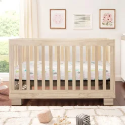 Babyletto Modo 3-in-1 Convertible Crib w/Toddler Bed Conversion Kit - Washed Natural