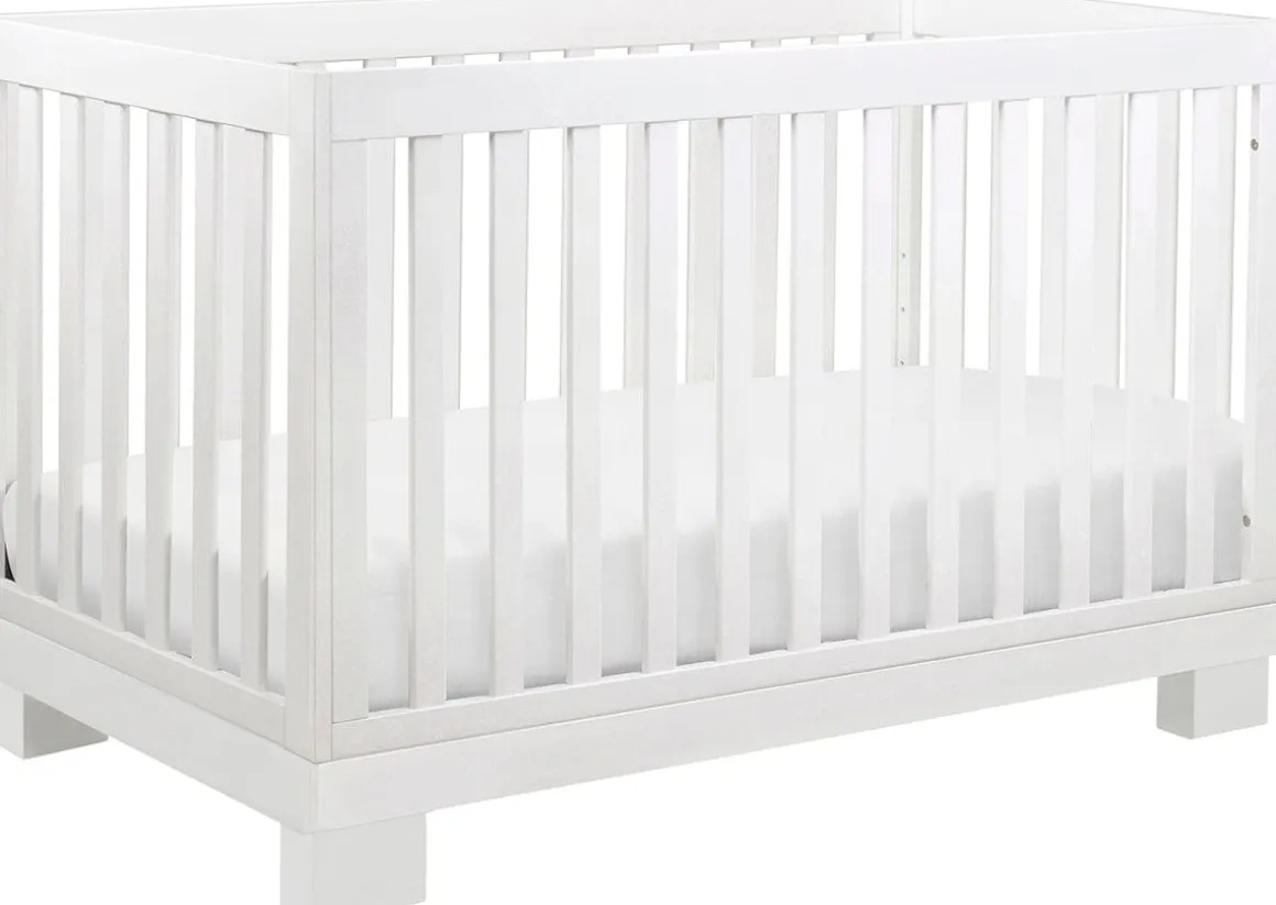 Babyletto Modo 3-in-1 Convertible Crib w/Toddler Bed Conversion Kit - White