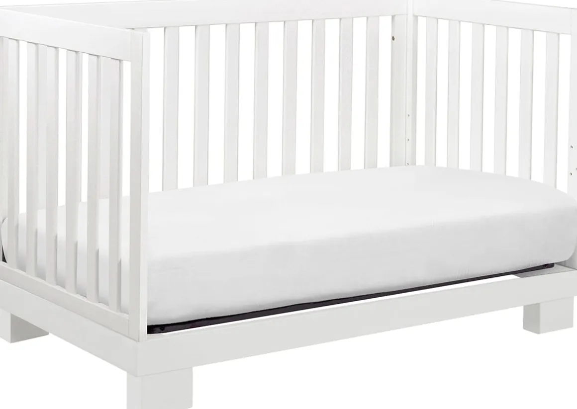 Babyletto Modo 3-in-1 Convertible Crib w/Toddler Bed Conversion Kit - White