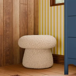 Babyletto Mushroom Pouf - Chai Shearling