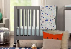 Babyletto Origami Mini Crib - Grey