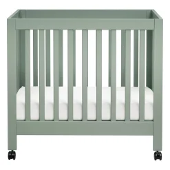 Babyletto Origami Mini Crib - Light Sage