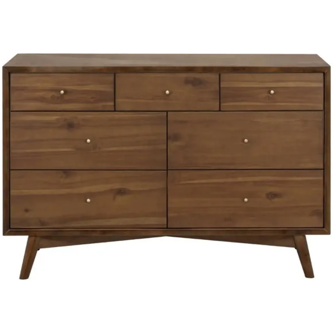 Babyletto Palma 7-Drawer Assembled Double Dresser - Natural Walnut