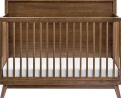Babyletto Palma 4-in-1 Convertible Crib w/Toddler Bed Conversion Kit - Natural Walnut