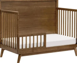 Babyletto Palma 4-in-1 Convertible Crib w/Toddler Bed Conversion Kit - Natural Walnut